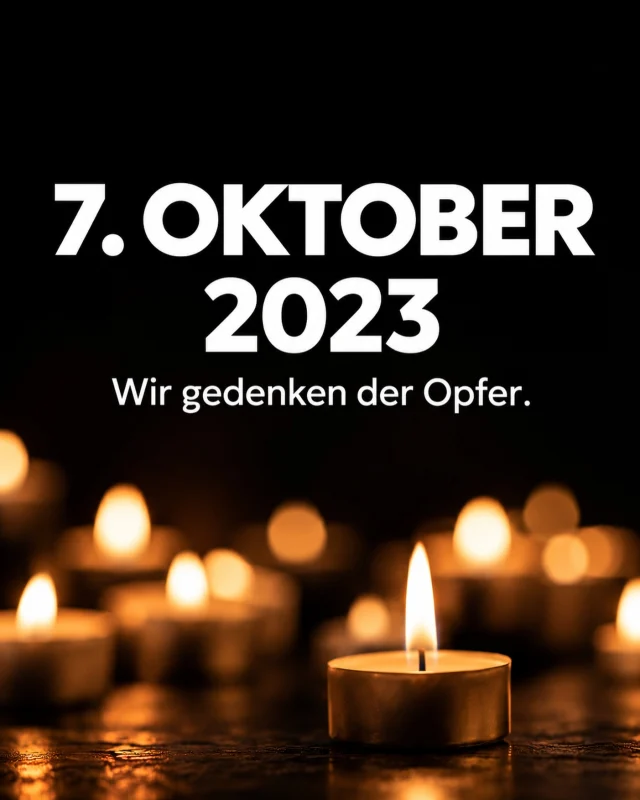 Heute, am 7. Oktober, gedenken wir der Opfer des brutalen Terrorangriffs der Hamas auf Israel vor drei Jahren.

Wir erinnern an die Menschen, die ermordet wurden, an die Verletzten und Verschleppten und an ihre Familien und Angehörigen. Ihr Leid darf nicht vergessen werden.

Der 7. Oktober mahnt uns zugleich, für ein Leben in Frieden und Sicherheit einzutreten – für Israelis wie für Palästinenser. Für Menschlichkeit, gegen Terror, Hass und Antisemitismus.

Wir gedenken der Opfer.